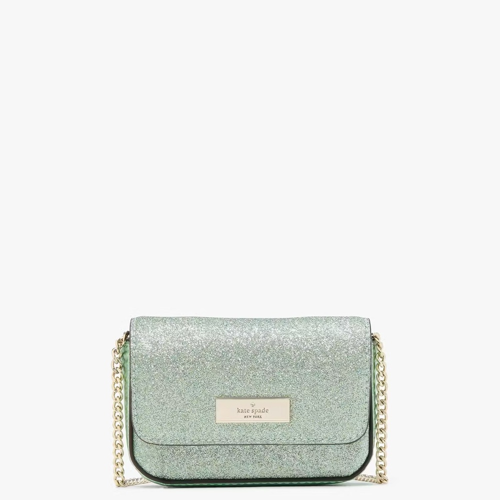 NWT Kate Spade Kenzie Glitter Card Case Crossbody